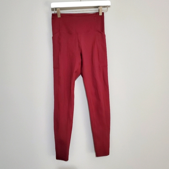 Compressive High-Rise Pocket Legging in Mulberry - Picture 1 of 2